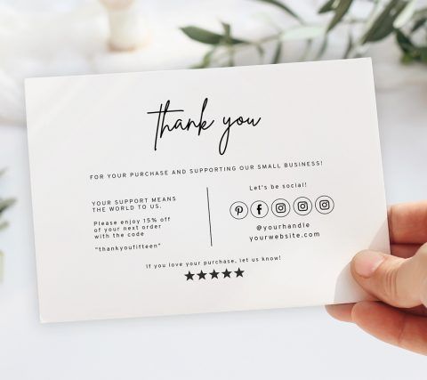 Thank You Card Custom Sentuhan Kecil dengan Dampak Besar untuk Bisnis